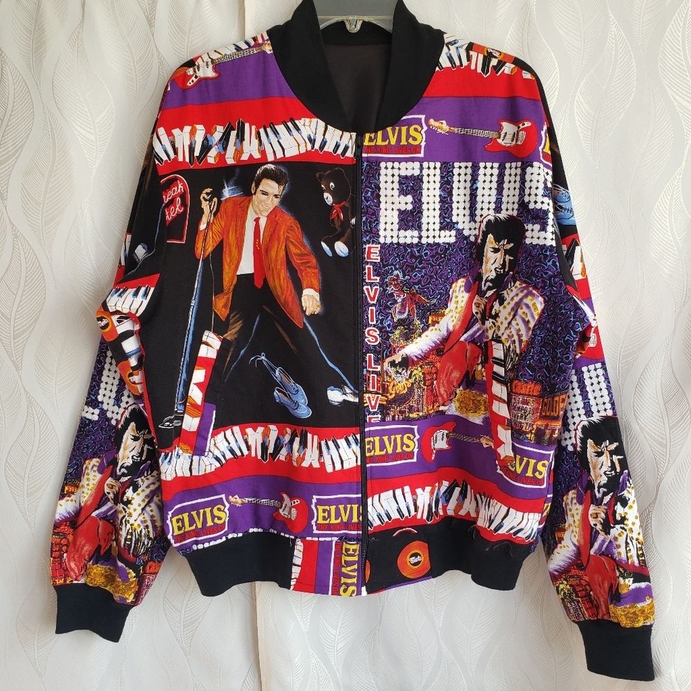 Elvis Presley Graphic Bomber Jacket